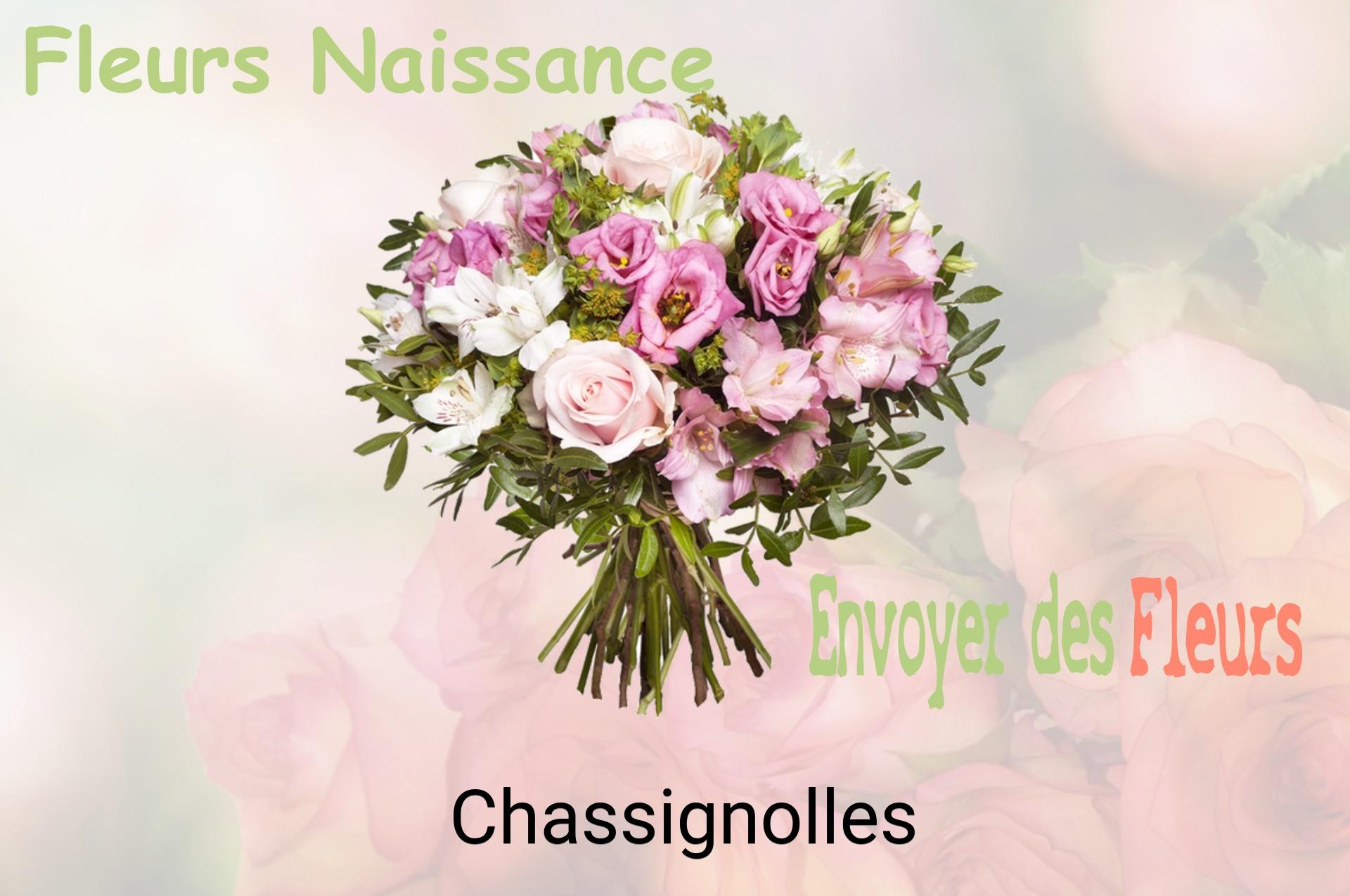 Bouquet de fleurs de naissance livré à Chassignolles